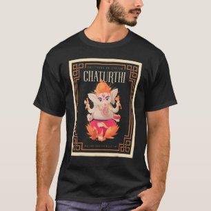 T-shirt Ganesh Chaturthi Hindouisme Prospérité Bonne Fortu