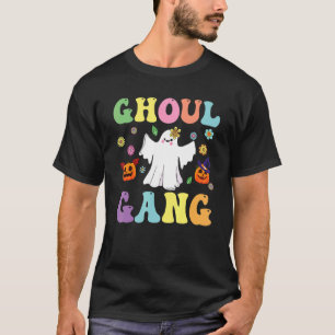 T-shirt Gang de goules groovy Hey Boo Pumpkin Boo Crew Hal
