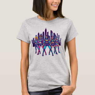 T-shirt Gang-fille futuriste - Vibes Cyberpunk rétro