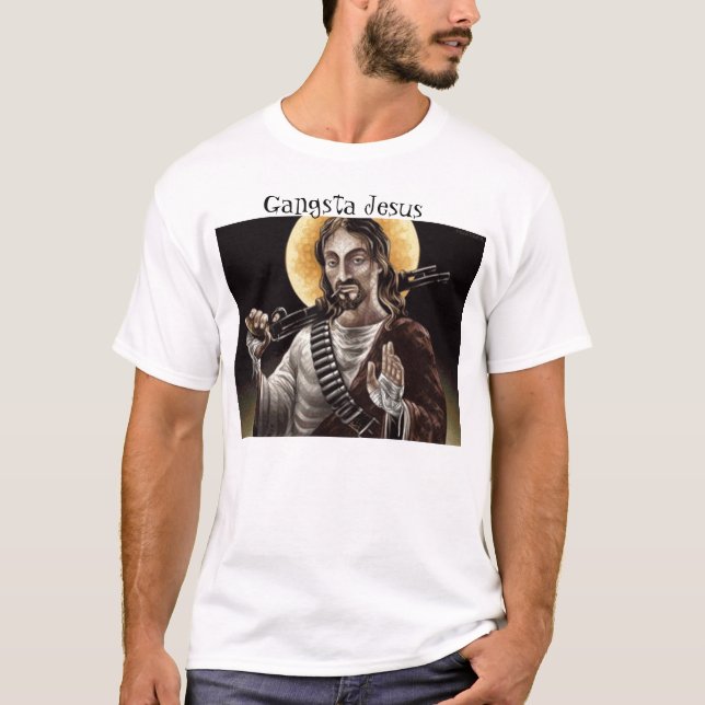 T-shirt Gangsta Jésus (Devant)