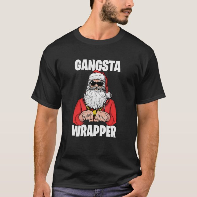 T-shirt Gangsta Wrapper (Devant)