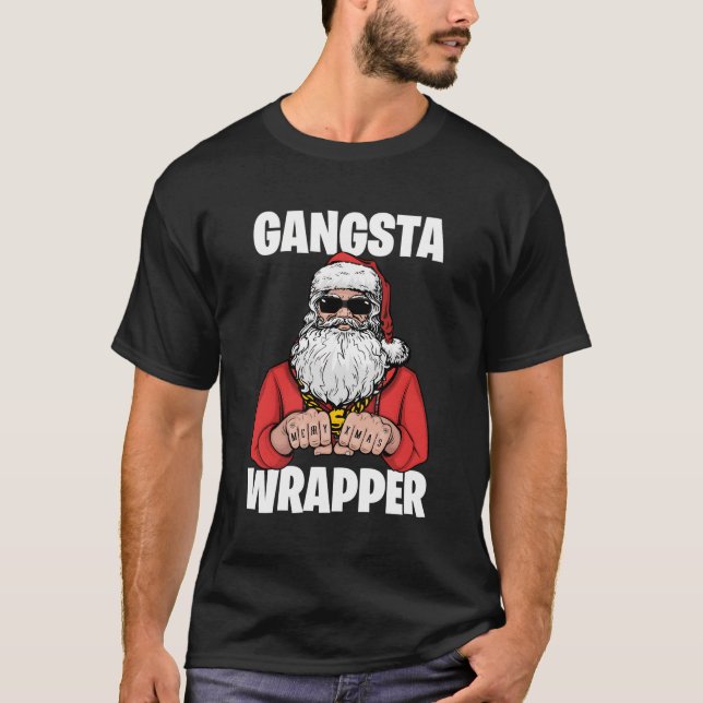 T-shirt Gangsta Wrapper (Devant)