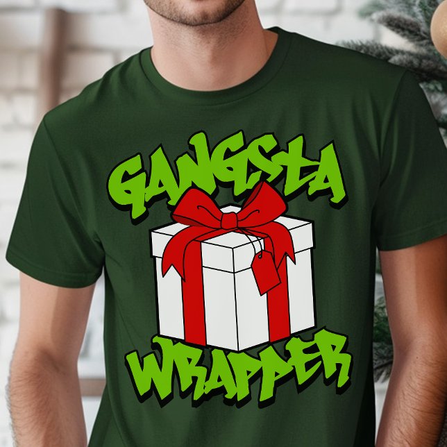 T-shirt Gangsta Wrapper Noël drôle (Créateur téléchargé)