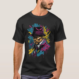 T-shirt Gangster Américain Style Mafia Classique des année