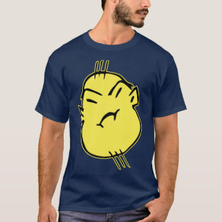 T-shirt Gangster asiatique gras Dude avec visage moyen Doo