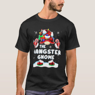 T-shirt Gangster Gnome Red Plaid Gnomies Matching Family C