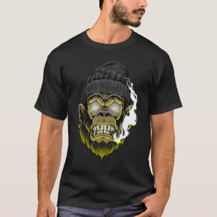 T-shirt Gangster Monkey Edgy Streetwear esthétique