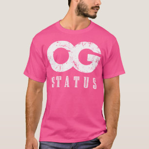 T-shirt Gangster original Og Statut Ghetto Hood Hip hop Ra