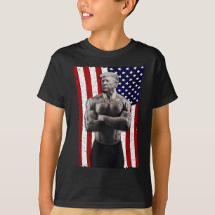 T-shirt Gangster Pro Donald Trump Tattoo républicain Améri