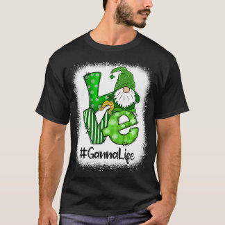 T-shirt Ganna Love Jour de la Saint Patrick Bleached Gnome