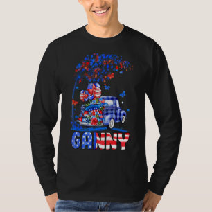 T-shirt Ganny Truck American Flag Fireworks Patriotique 4è