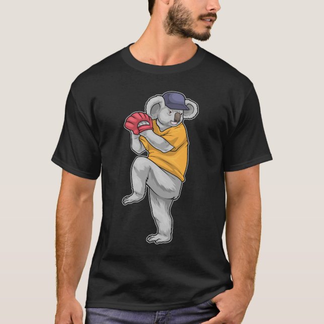 T-shirt Gant de baseball de Koala (Devant)