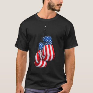 T-shirt Gants de boxe américaine rétro Boxer USA Vintage F