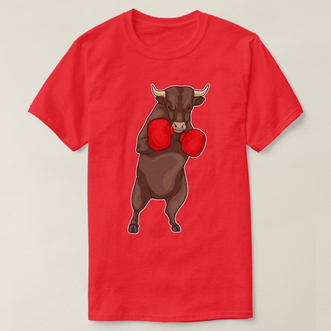 T-shirt Gants de boxe Bull Boxer (Design devant)