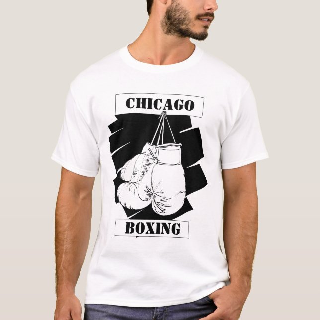 T-shirt Gants de boxe de Chicago (Devant)