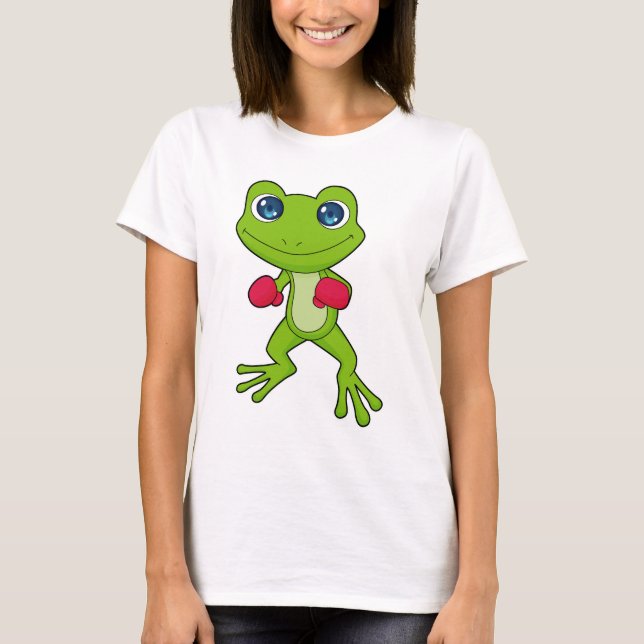 T-shirt Gants de boxe de grenouille (Devant)