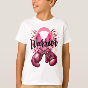 T-shirt Gants de boxe de guerrier Pink Ribbon Cancer du se