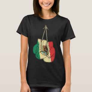 T-shirt Gants de boxe drapeau mexicain Mexique Boxer Coach