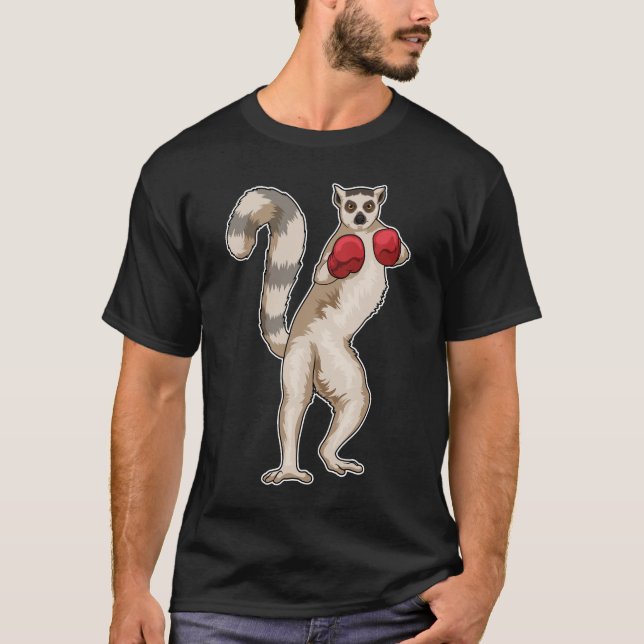 T-shirt Gants de boxe Lemurs Boxer Boxing (Devant)