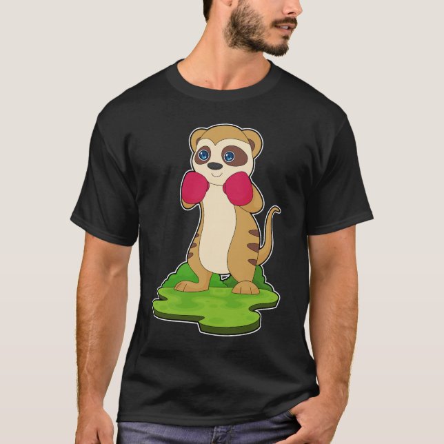 T-shirt Gants de boxe Meerkat (Devant)