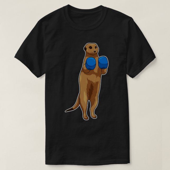 T-shirt Gants de boxe Meerkat (Design devant)