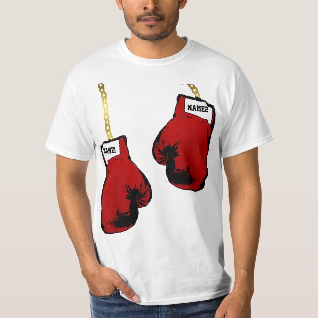 T-shirt Gants de boxe PERSONNALISÉS (Devant)
