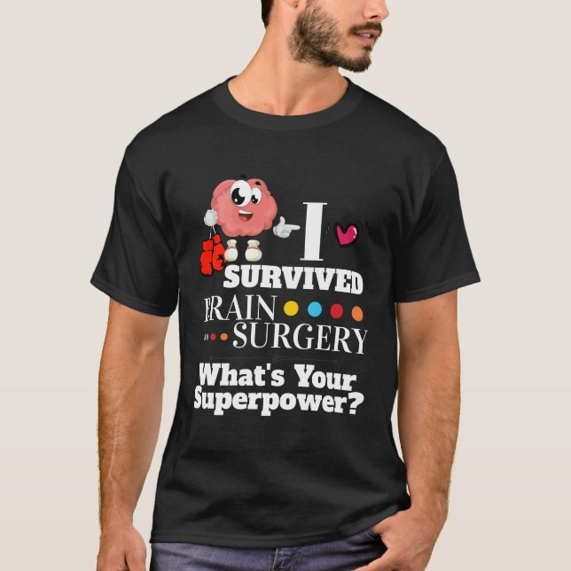 T-shirt Gants de boxe pour survivants de chirurgie cérébra (Devant)
