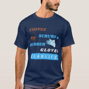 T-shirt Gants de café et gants en caoutchouc - Lablife Lab