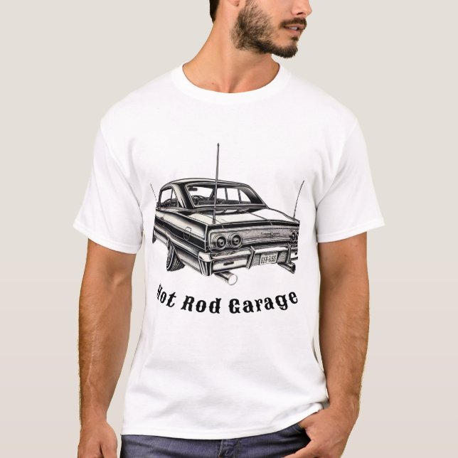 T-shirt Garage à tige chaude (Devant)