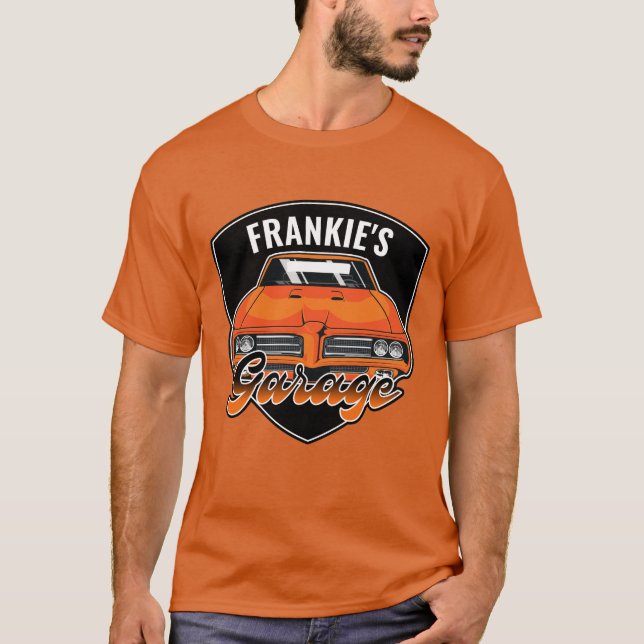 T-shirt Garage automobile personnalisé 1969 Ram Air 400 Mu (Devant)
