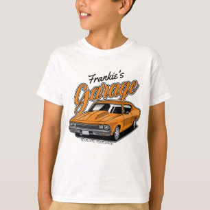 T-shirt Garage de voiture de muscle classique personnalisé