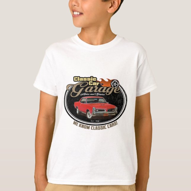 T-shirt Garage vintage avec GTO (Devant)