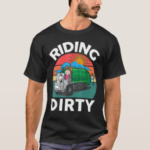 T-shirt Garbage Camion-Chemise équitation-Sale Garçon Joue