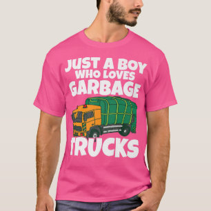 T-shirt Garbage Truck Lover Je Suis Juste Un Garçon Qui Ai