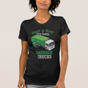 T-shirt Garbage Truck Loving Boy Toddler Cool Recyclage
