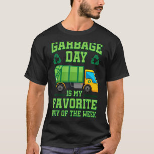 T-shirt Garbage Truck Recycle Trash Collecteur Terre