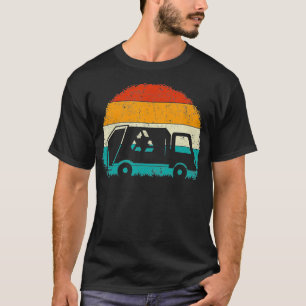 T-shirt Garbage Truck Retro Vintage Recycle Déchets Co