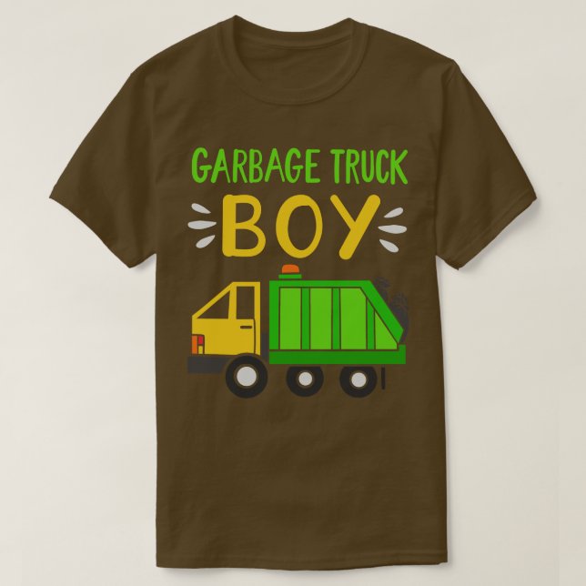 T-shirt Garbage Trucks Garbage Truck Boy (Design devant)