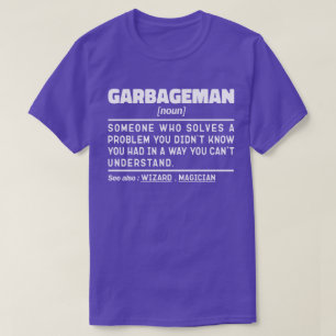 T-shirt Garbageman Noun Définition Collecteur de déchets C