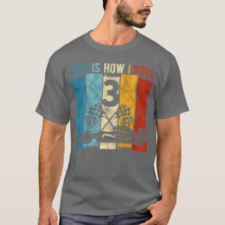 T-shirt Garçon 3 Ans Anniversaire Enfant Course 3ème Anniv