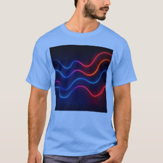 T-shirt Garçon à motif Neon Retro Wave