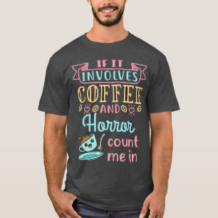 T-shirt Garçon amateur de café et de films d'horreur effra