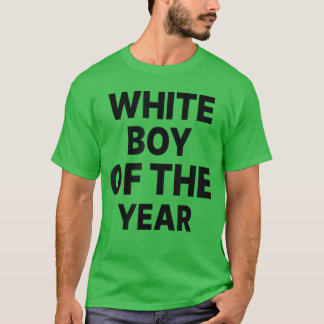 T-shirt Garçon blanc de l'année Garçon drôle