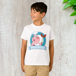 T-shirt garçon chef porc