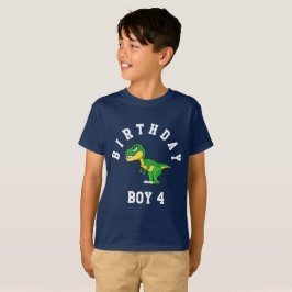 T-shirt Garçon d'anniversaire 4 ans de chemise de