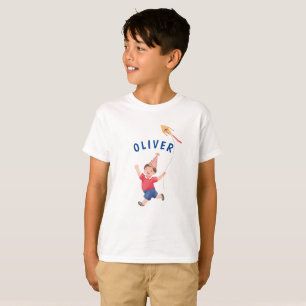T-shirt garçon d'anniversaire cerf-volant mignon