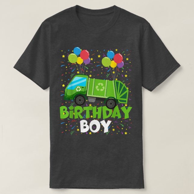 T-shirt Garçon d'anniversaire correspondant au thème de la (Design devant)
