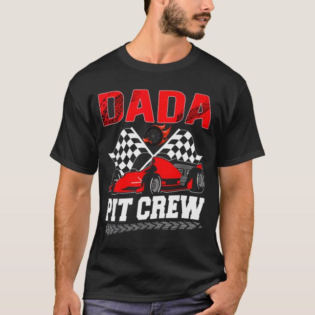 T-shirt Garçon d'anniversaire de voiture de course de la f (Devant)