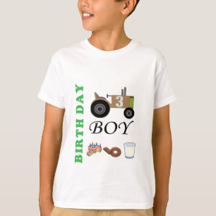 T-shirt Garçon d'anniversaire personnalisé par chemise d