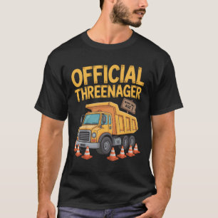 T-shirt Garçon d'anniversaire Trois Ans Ternaire Const
